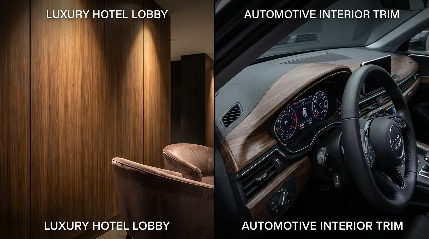 Diverse applications of Wood PVC Film in architecture and automotive