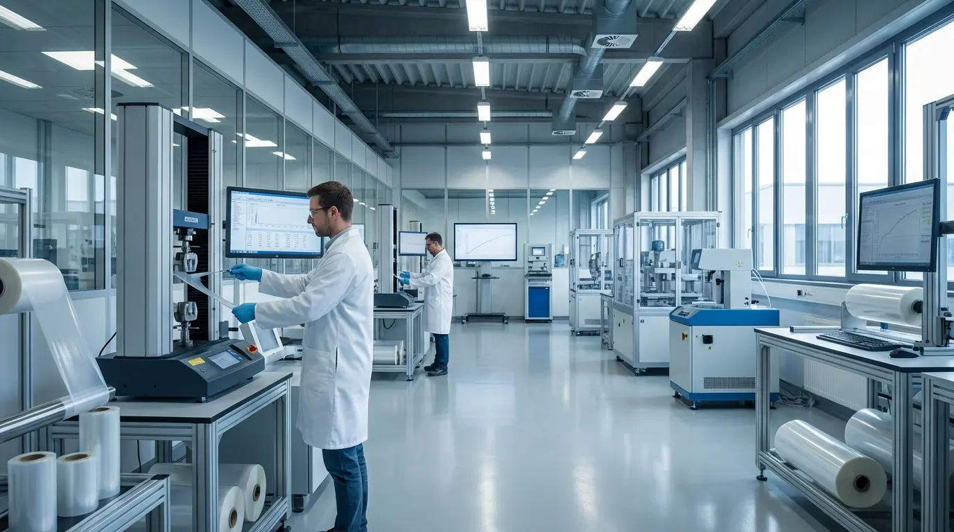 Quality assurance testing of PVC film