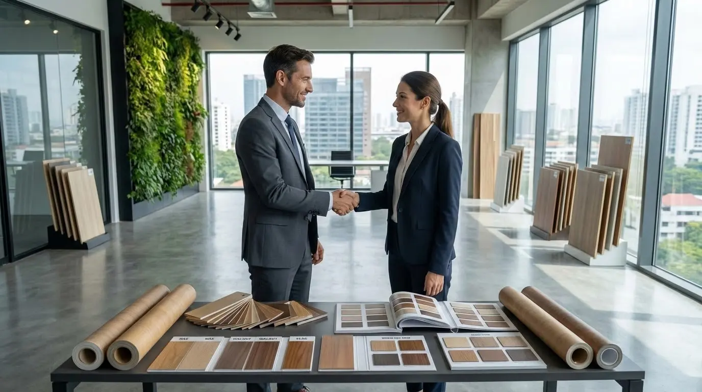 B2B partnership for Wood PVC Film Supply