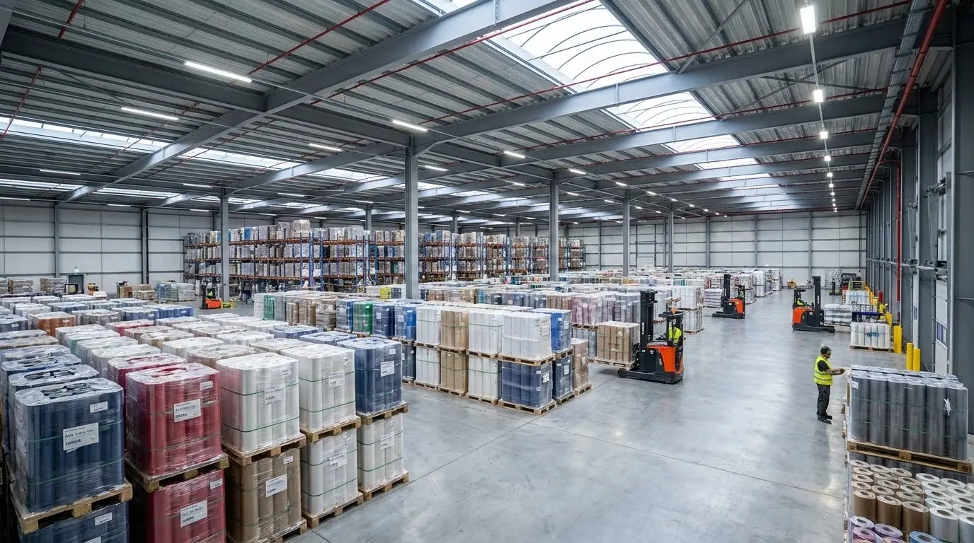 PVC film warehouse and logistics