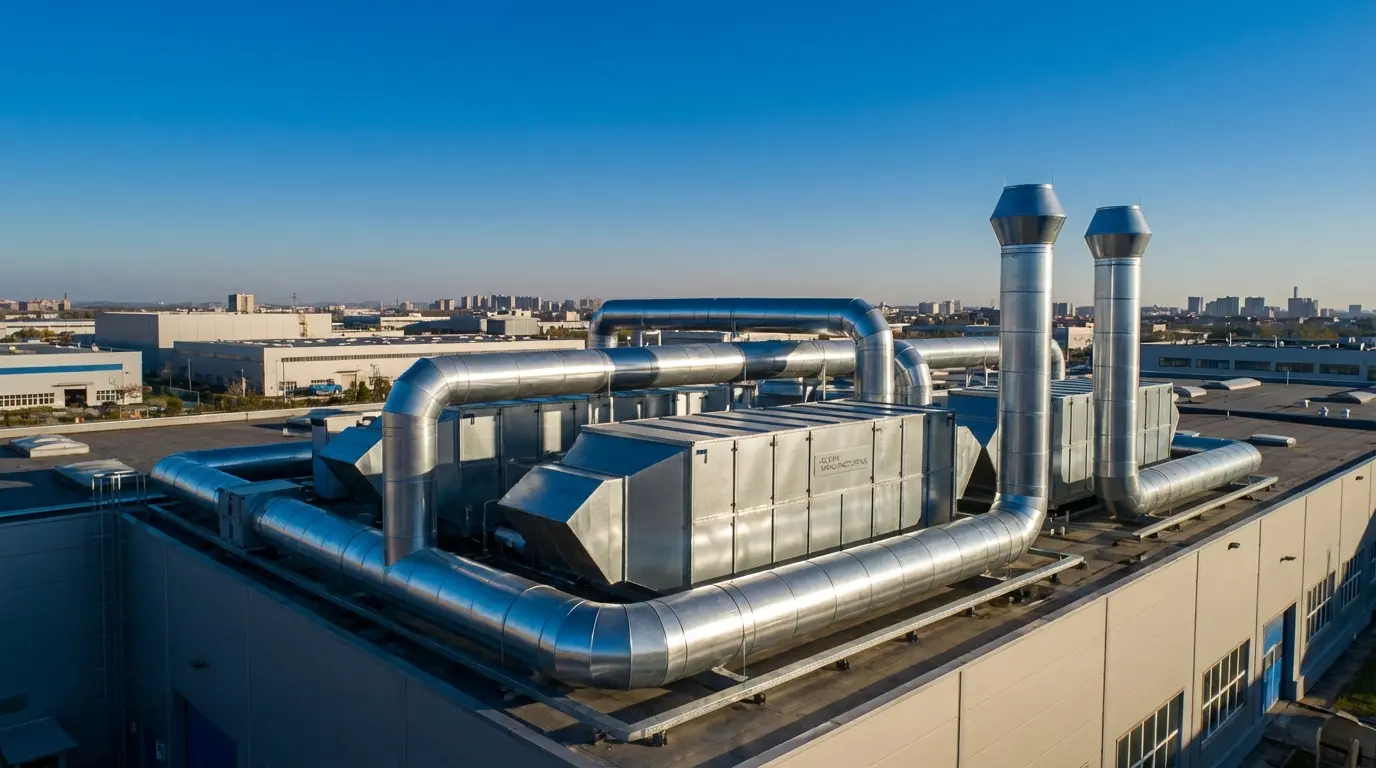 Industrial exhaust filtration system