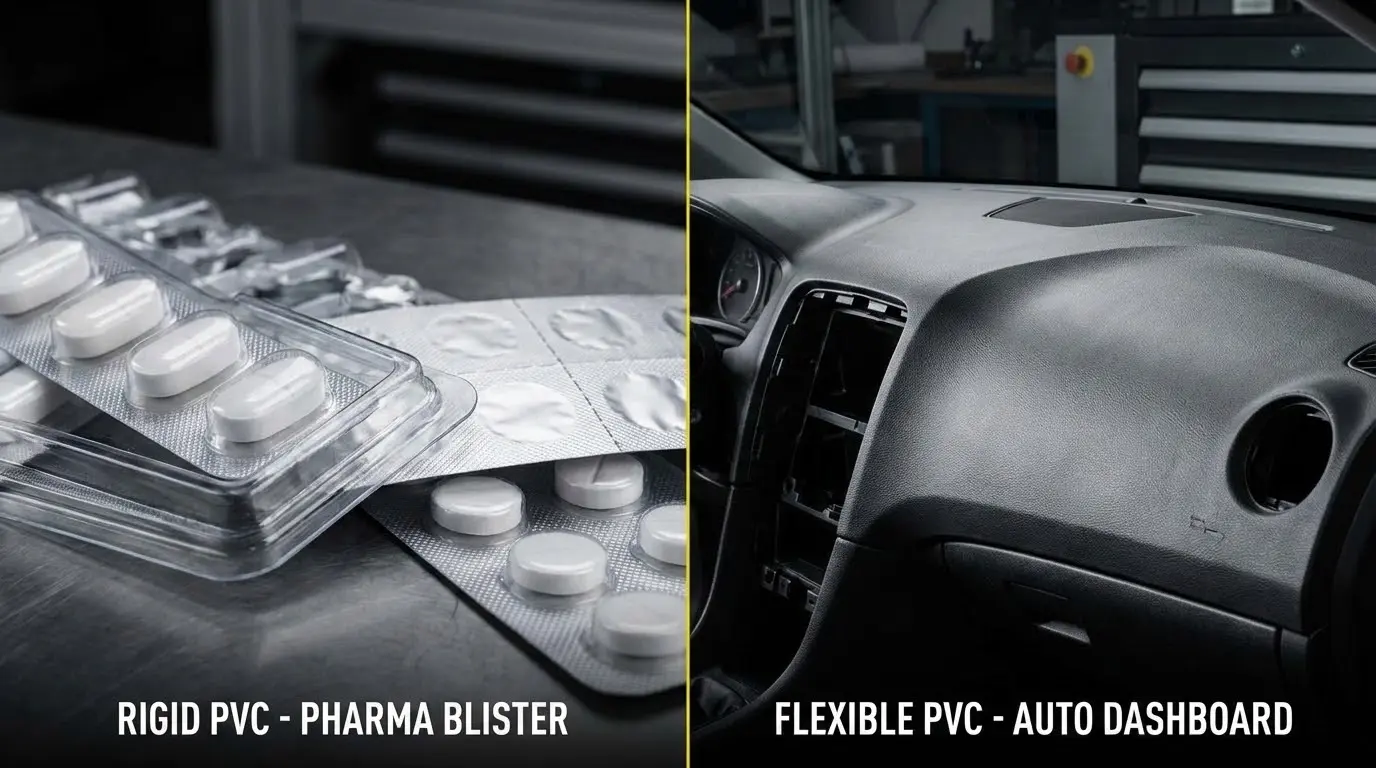 Rigid vs flexible PVC film application comparison