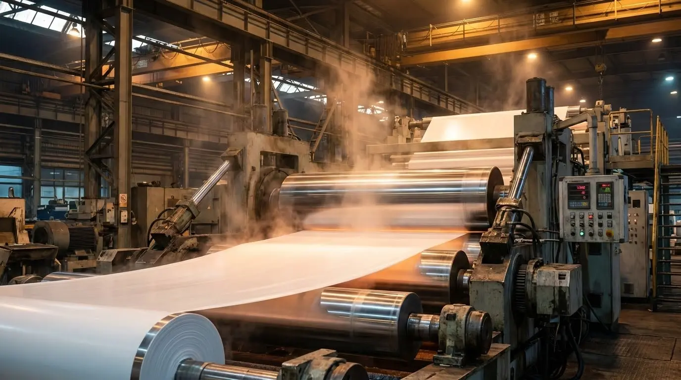 PVC film calendering machine rollers